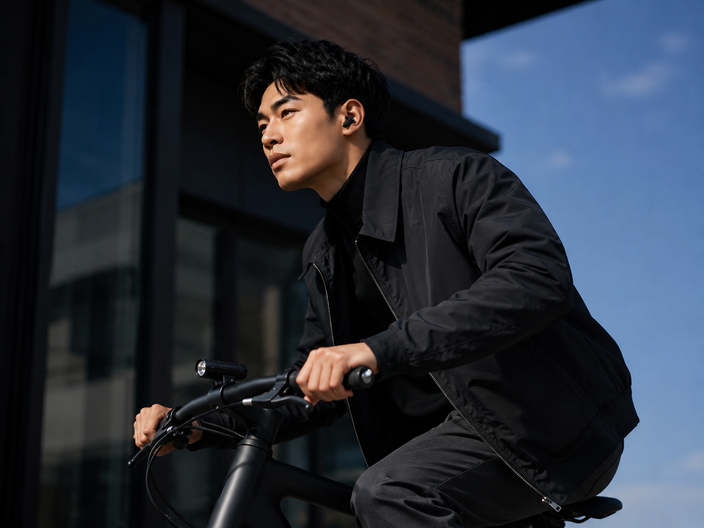 Cyclist on the move — GMS Living Mobility